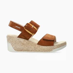 Sandalias Cuña Mephisto Giulia Mujer | VXQ164392