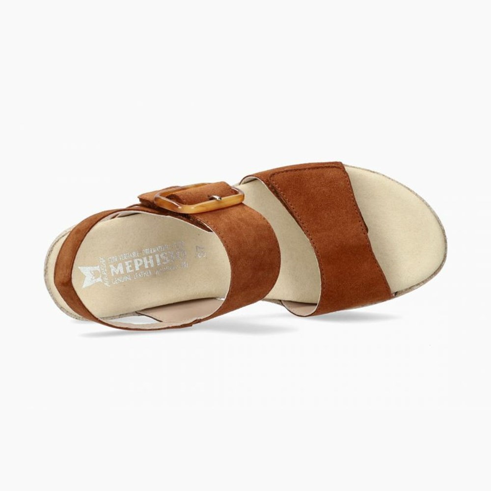 Sandalias Cuña Mephisto Giulia Mujer | VXQ164392