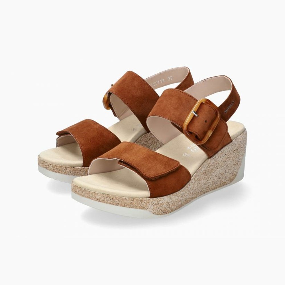 Sandalias Cuña Mephisto Giulia Mujer | VXQ164392